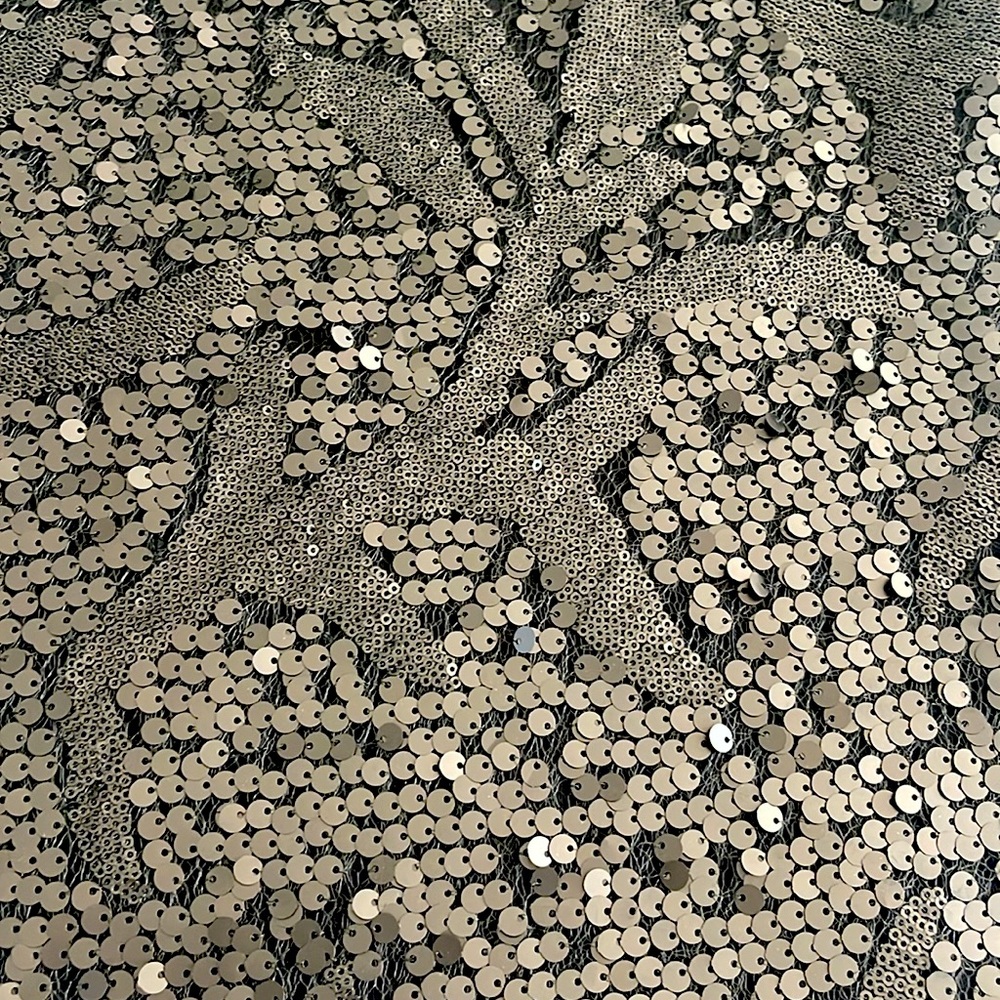 Express Sequin Print (Front Only) Black Tank Top-… - image 5